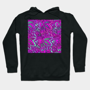 Magenta Cool Paisley Hoodie